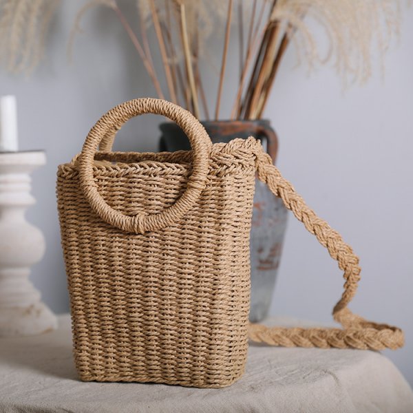 Fashion Straw Bag Single-Shoulder Diagonal Bag