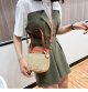 Fashion Straw Bag One-Shoulder Messenger Bag Portable Beach Bag